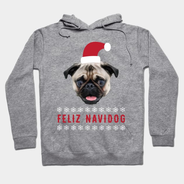 Feliz Navidog Hoodie by zubiacreative